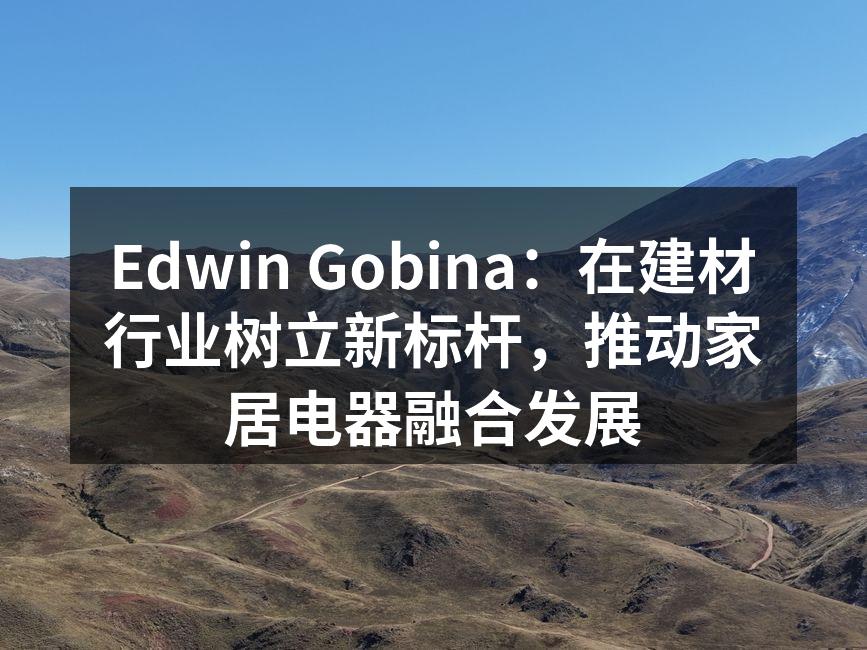 Edwin Gobina：在建材行业树立新标杆，推动家居电器融合发展